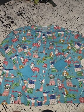 UA Scrub Jacket dogs Theme Medical